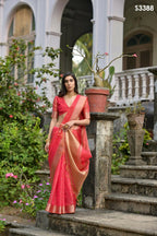 Gajri Kalyani Silk Woven Design Saree - Priyalaxmi | Grocsy