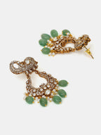 Ruby Raang Maharani Pendant Necklace And Earrings | Grocsy
