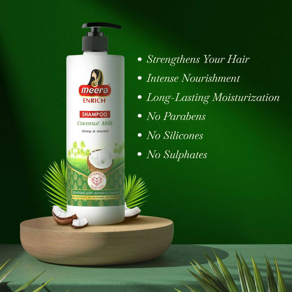 Meera Enrich Shampoo with Coconut Milk For Strong & Nourish | Grocsy
