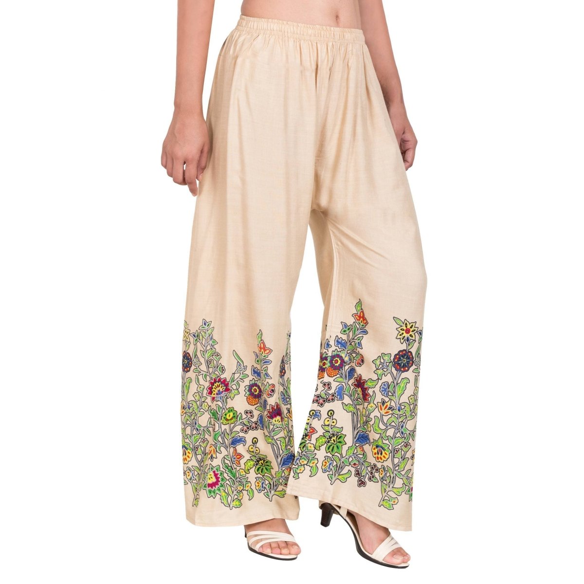 Asmaani Off White Color Digital Print Sarara | Grocsy
