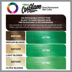 Nisha Cosglam Semi Permanent Hair Color 42 Emerald Green | Grocsy