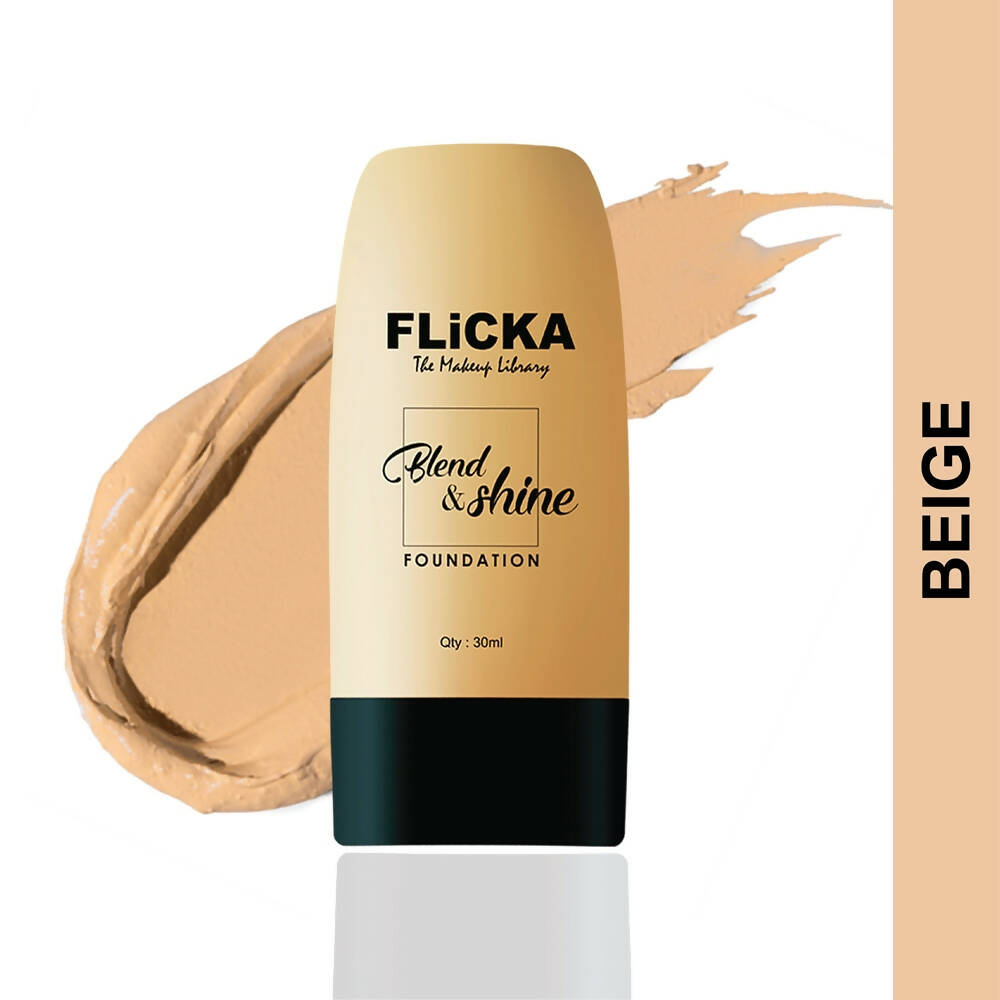 Flicka Blend & Shine Foundation - Beige | Grocsy