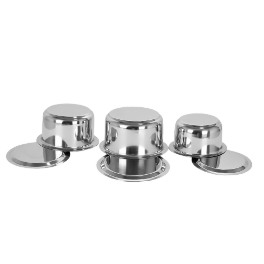 Sumeet Stainless Steel Tope/Patila Cookware Set with Lid | Grocsy