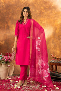 Pink Pakistani Designer Kurti with Pant for Wedding by Infinity Export | Grocsy