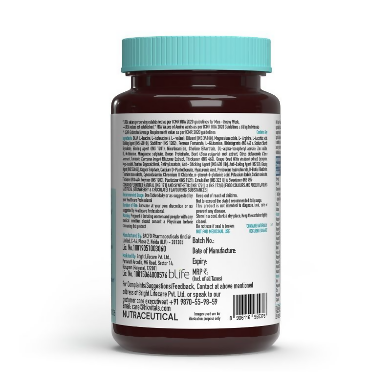 HK Vitals Advanced Multivitamin With Bcaa Tablets | Grocsy