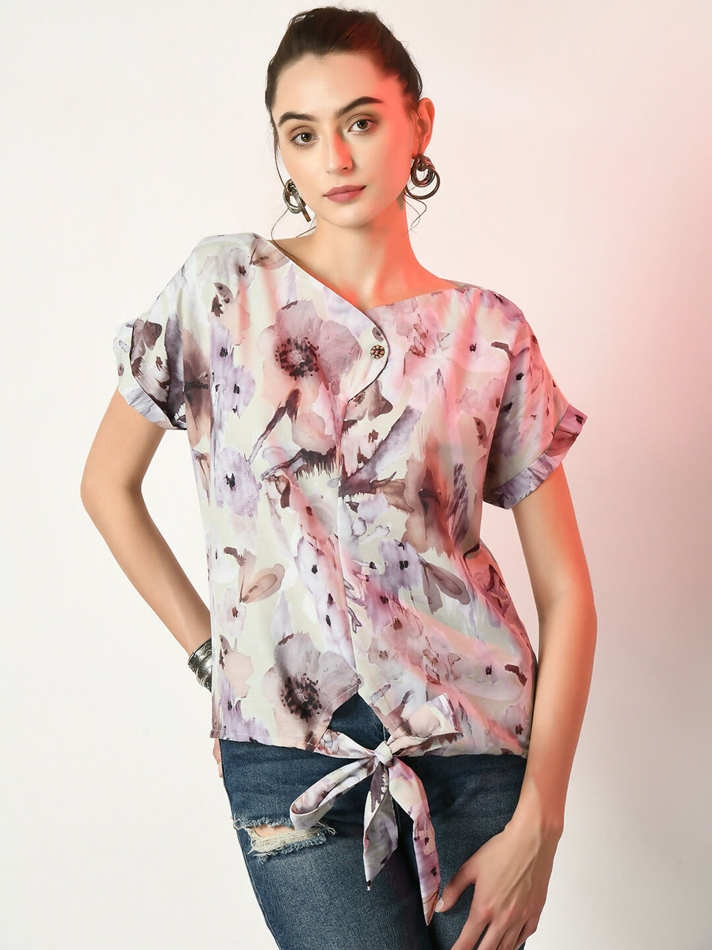 Myshka Women's Multi Printed Top | Grocsy