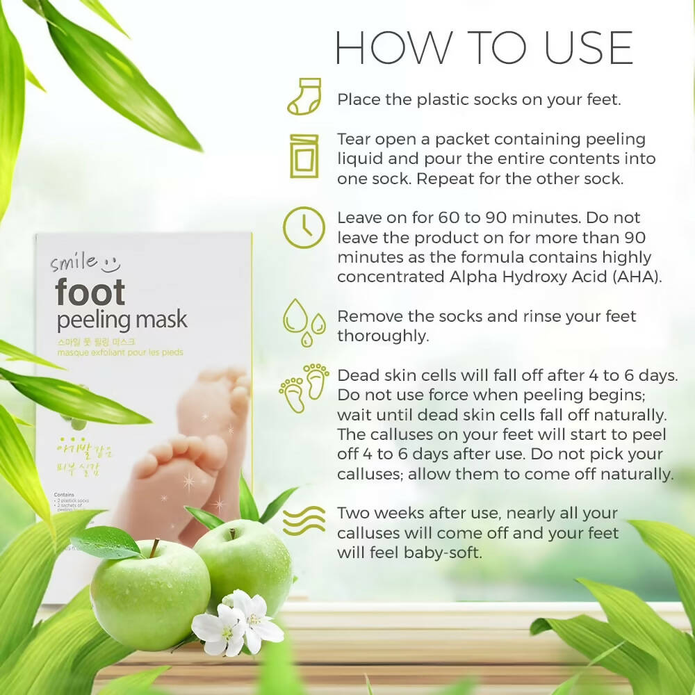 The Face Shop Smile Foot Peeling Mask - Korean Skincare | Grocsy