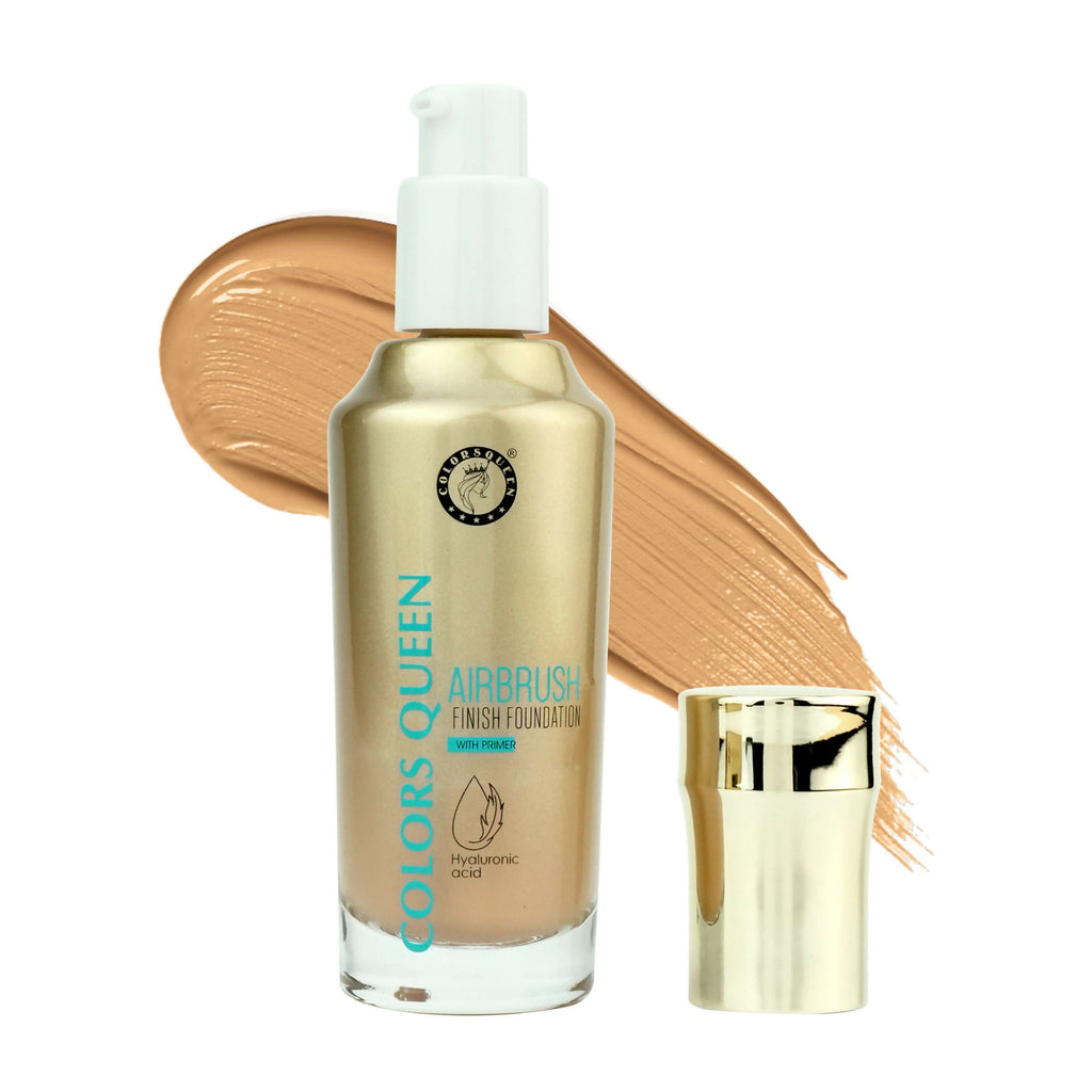 Colors Queen Airbrush Foundation With Primer - Natural Nude | Grocsy