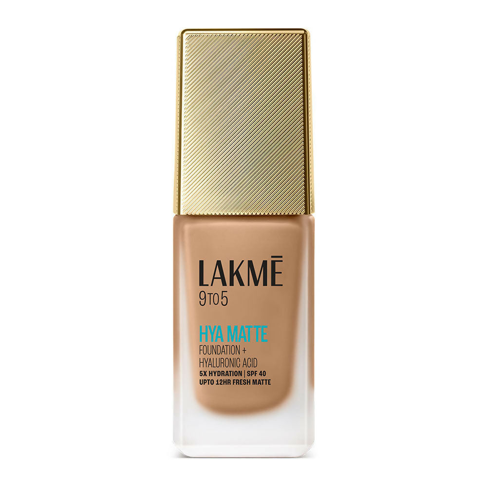 Lakme 9 To 5 Hya Matte Foundation + Hyaluronic Acid - Neutral Almond | Grocsy