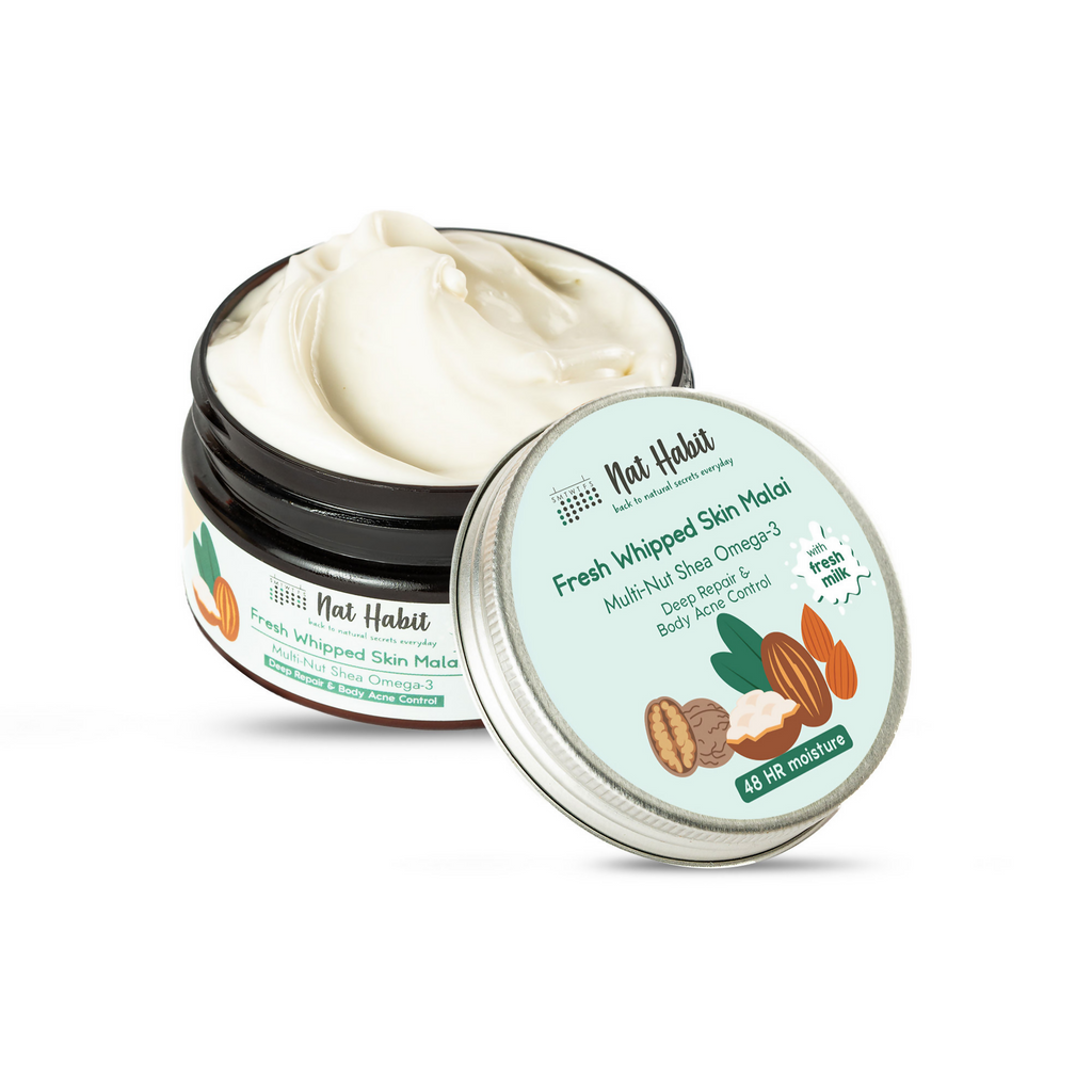 Nat Habit Multi Nut Shea Omega3 Malai Body Butter | Grocsy