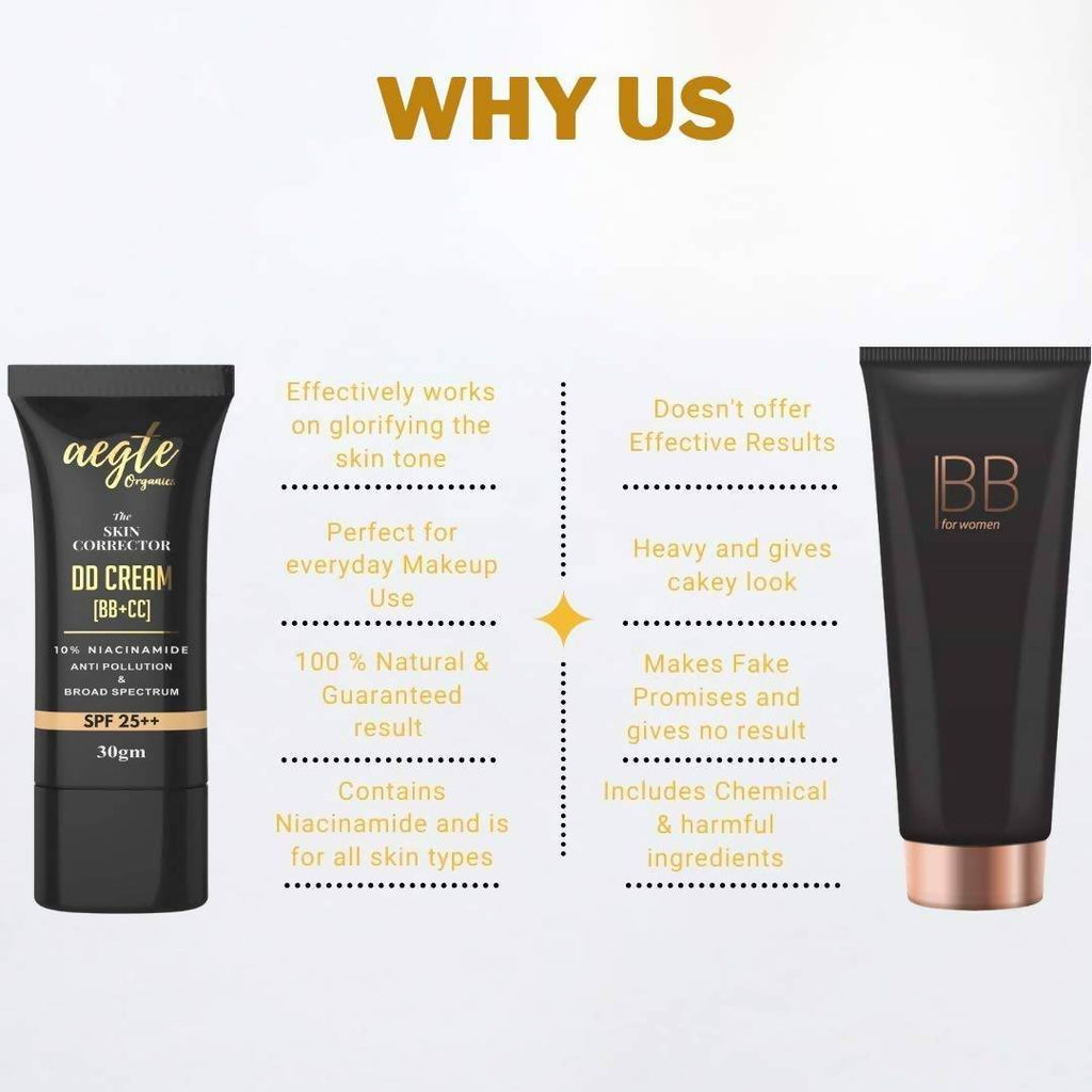 Aegte Organics The Skin Corrector DD Cream (BB+CC) | Grocsy
