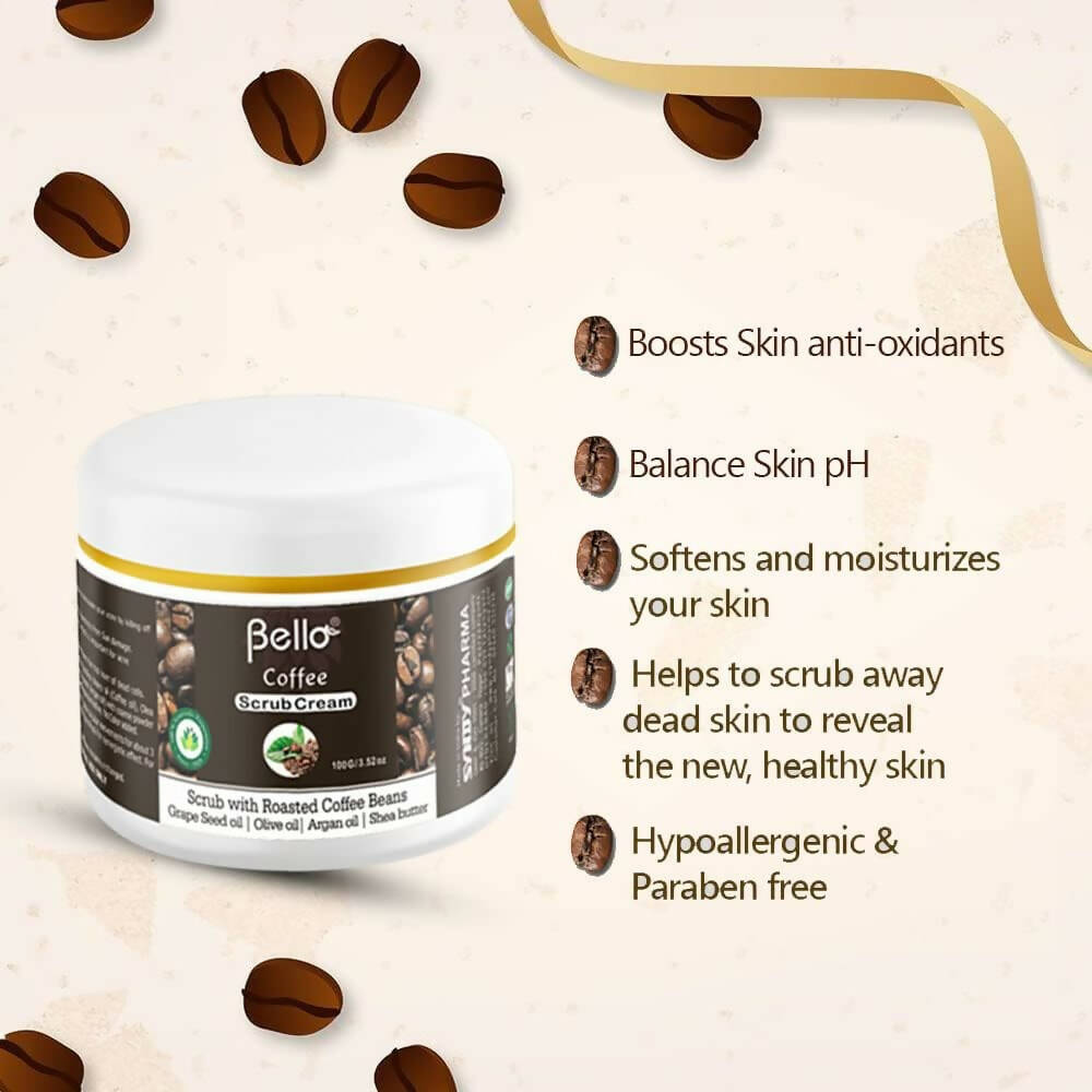 Bello Herbals Coffee Scrub Cream | Grocsy