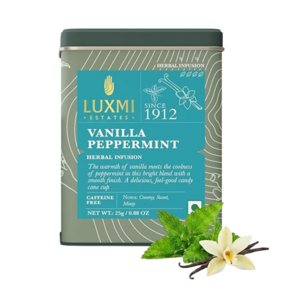 Luxmi Estates Vanilla Peppermint Herbal Infusion | Grocsy