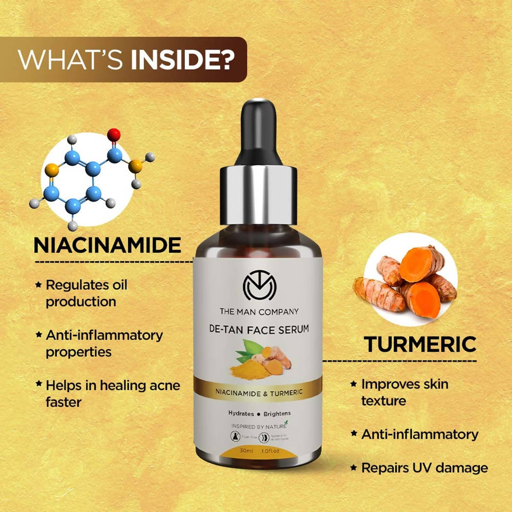 The Man Company De-Tan Face Serum | Grocsy