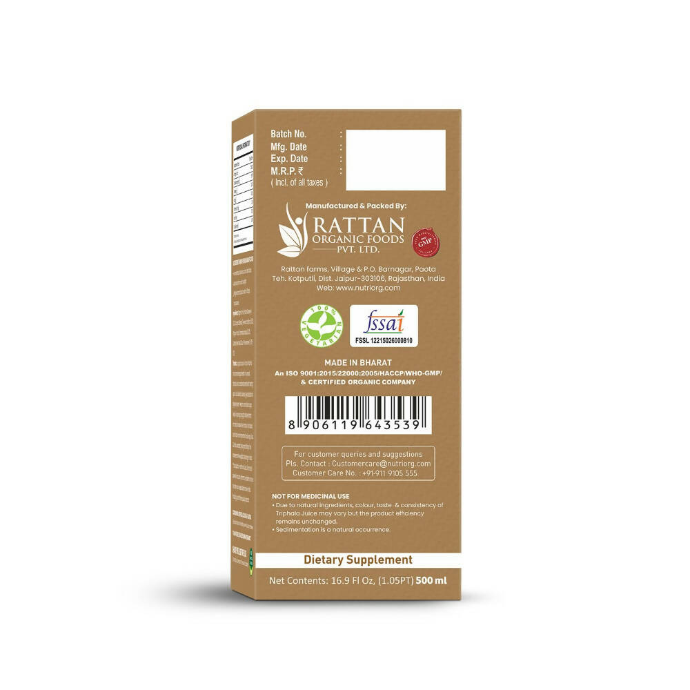 Nutriorg Triphala Juice | Grocsy