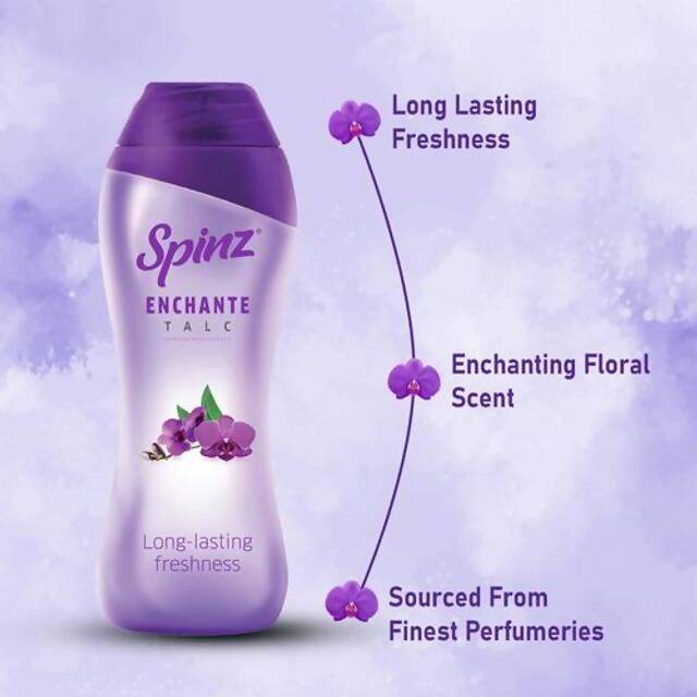 Spinz Enchante Body Talc - Long-Lasting Freshness | Grocsy