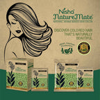 Nisha Nature Mate Henna Based Hair Black Color Powder | Grocsy
