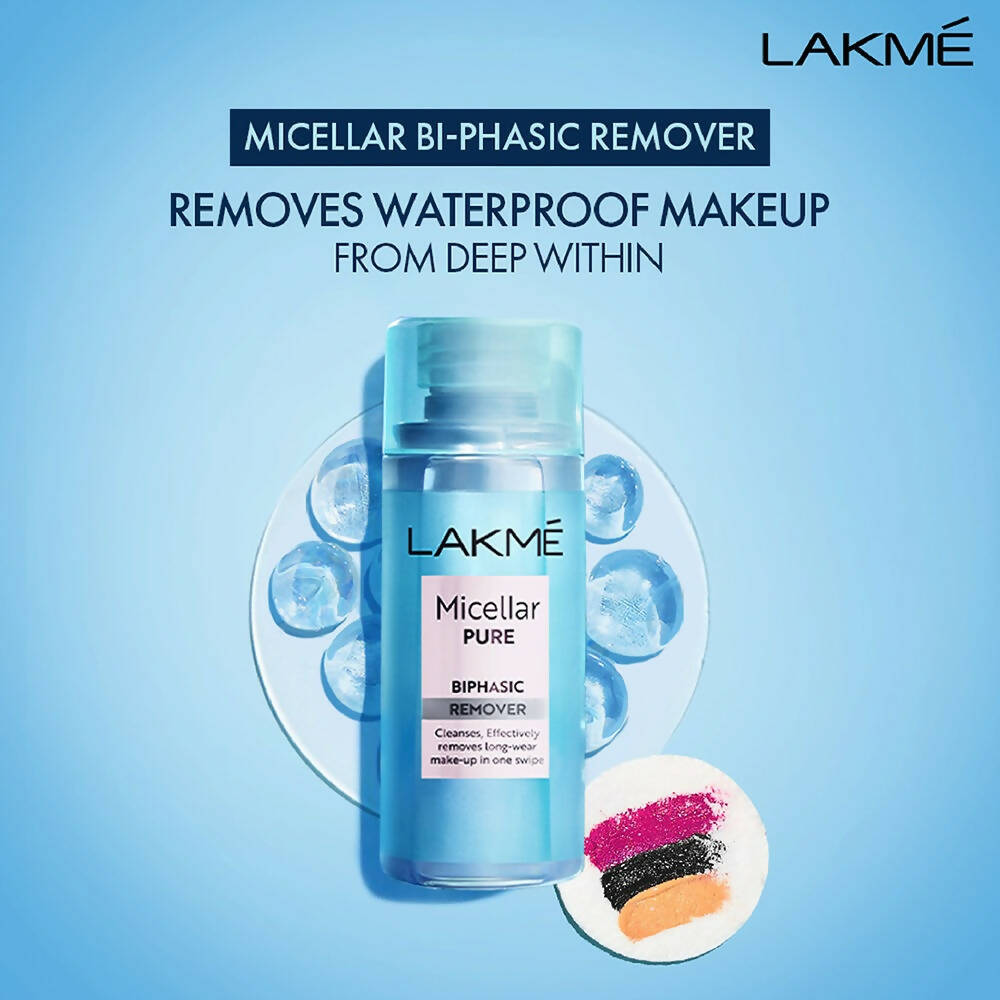Lakme Micellar Water Bi-Phasic Make-up Remover | Grocsy