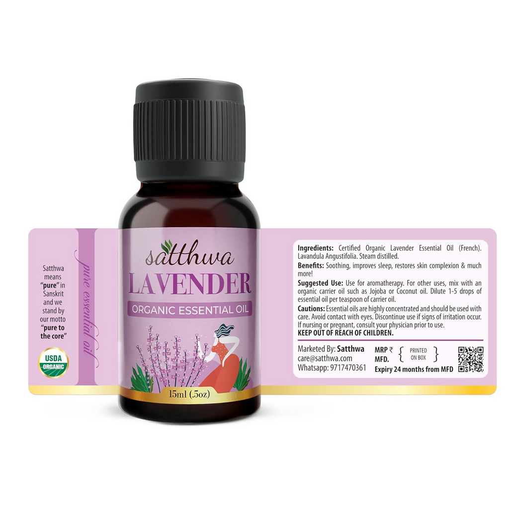 Satthwa Organic Lavender Essential Oil | Grocsy