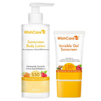 Wishcare Ceramide Sunscreen Kit - SPF 50 Broad Spectrum - PA+++ UVA & UVB Protection | Grocsy