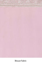 Pink Satin Silk Embroidered With Woven Design Border Festive Saree - Nimaya Denzy | Grocsy