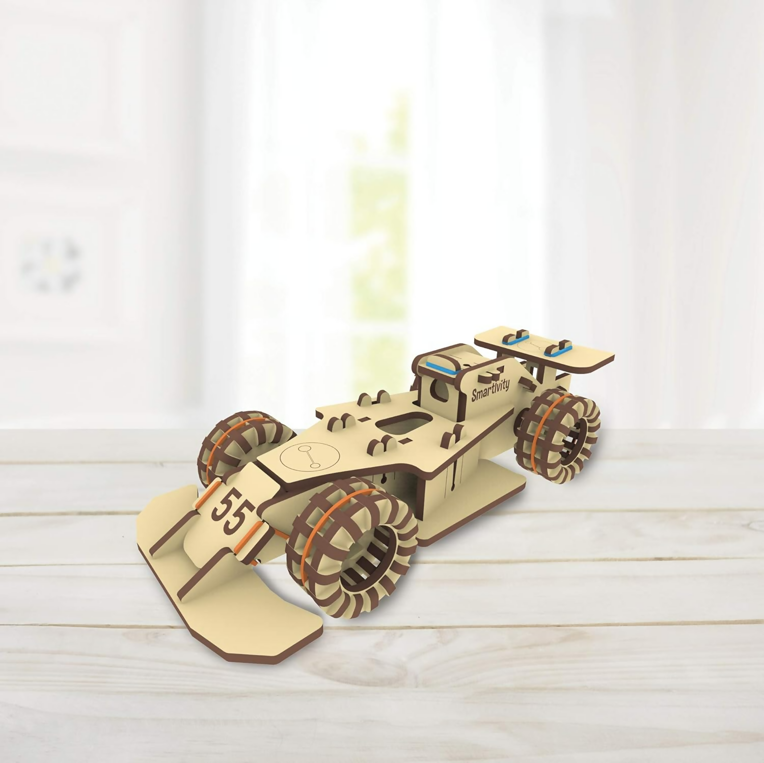 Smartivity Speedster 3D Wooden Model Engineering STEM Learning Toy For Kids Ages 6 and Up | Grocsy