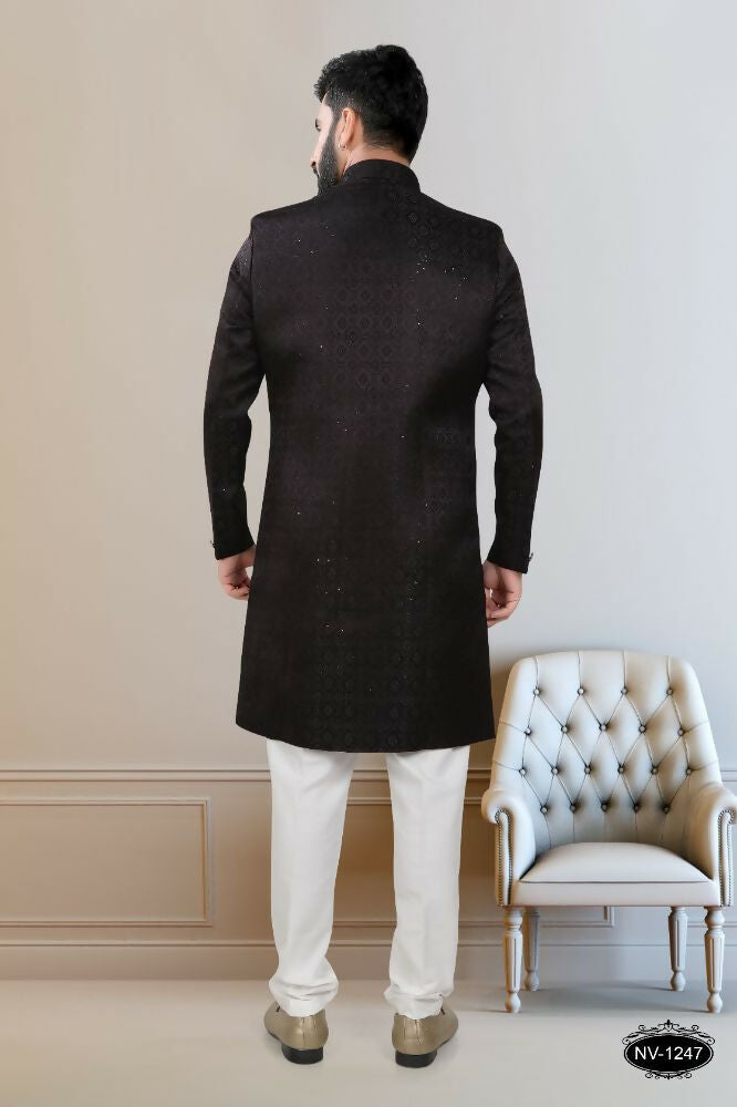 Joban Fashion Men's Blackish Wine TR Kurta with Pyjama | Grocsy