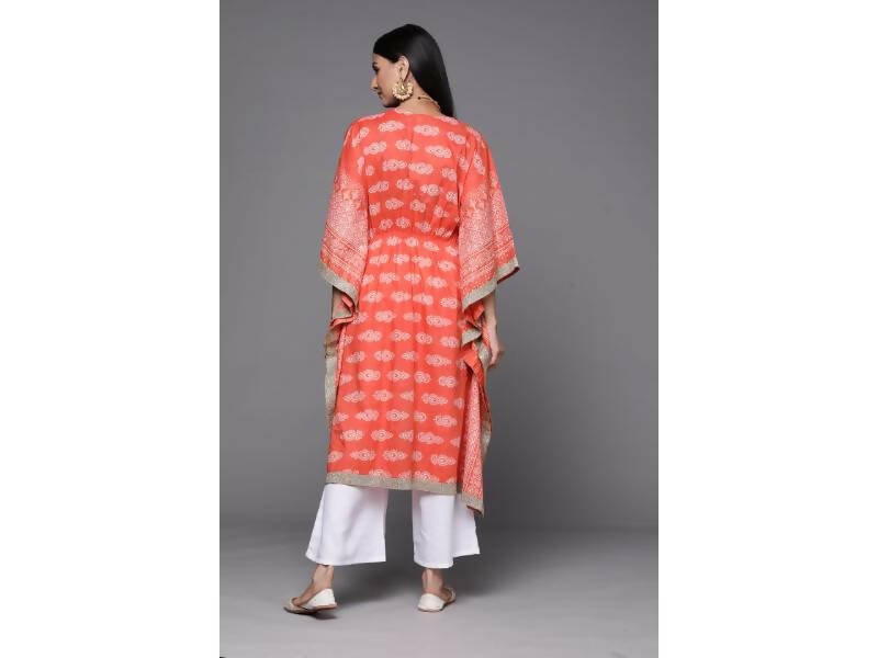 Ahalyaa Women's Traditional wear Kurta Set - Rust | Grocsy