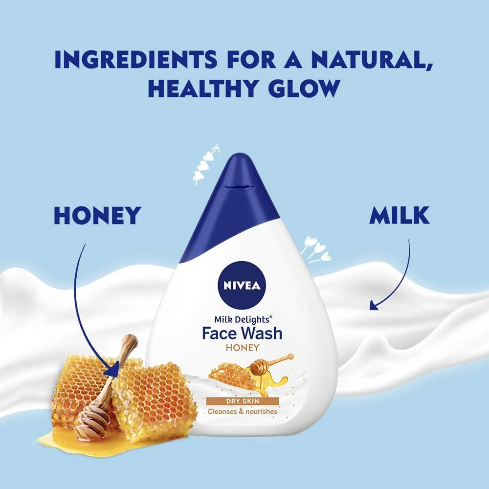 Nivea Milk Delights Face Wash - Honey | Grocsy
