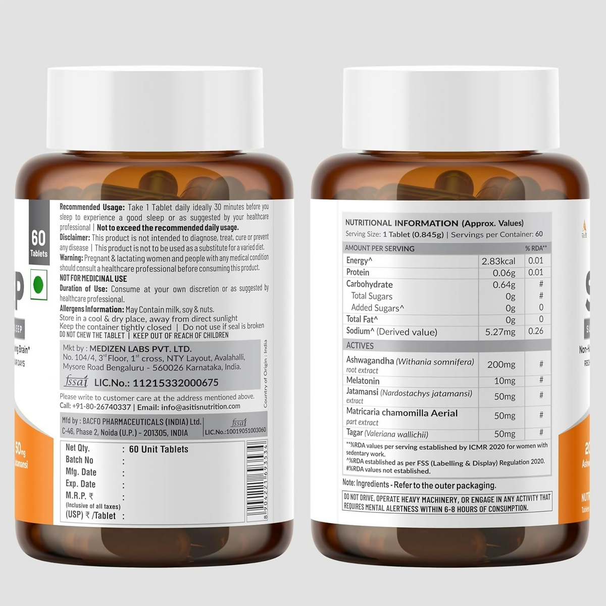 As-It-Is Atom Sleep Non-Addictive Sleep-Aid Veg Tablets | Grocsy