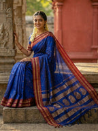 Shree Shyam Fashion Blue Soft Silk Saree | Grocsy