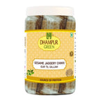 Dhampur Green Sesame Jaggery Chikki | Grocsy