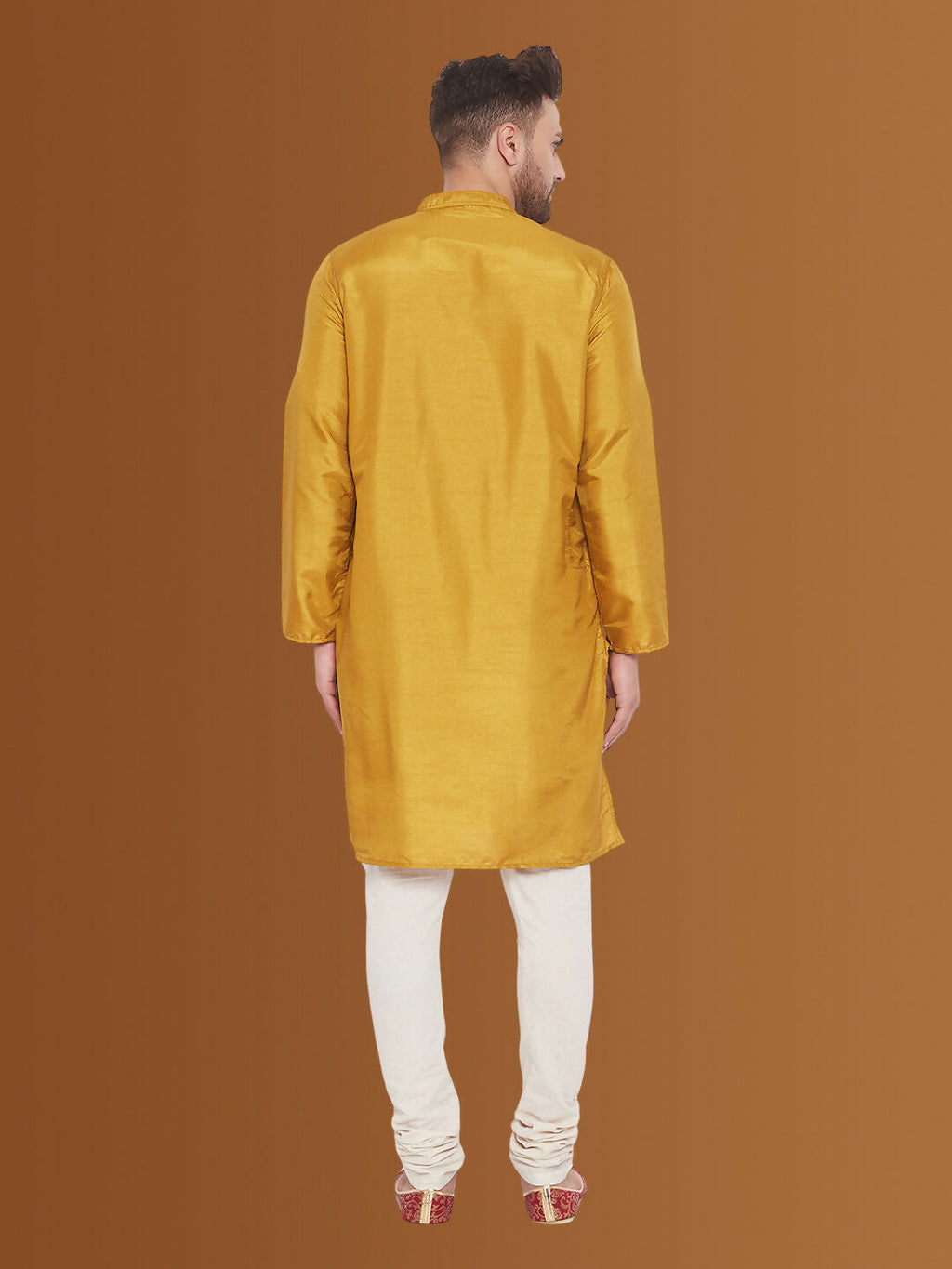 Even Apparels Men's Pintuck Fancy Beige Kurta | Grocsy