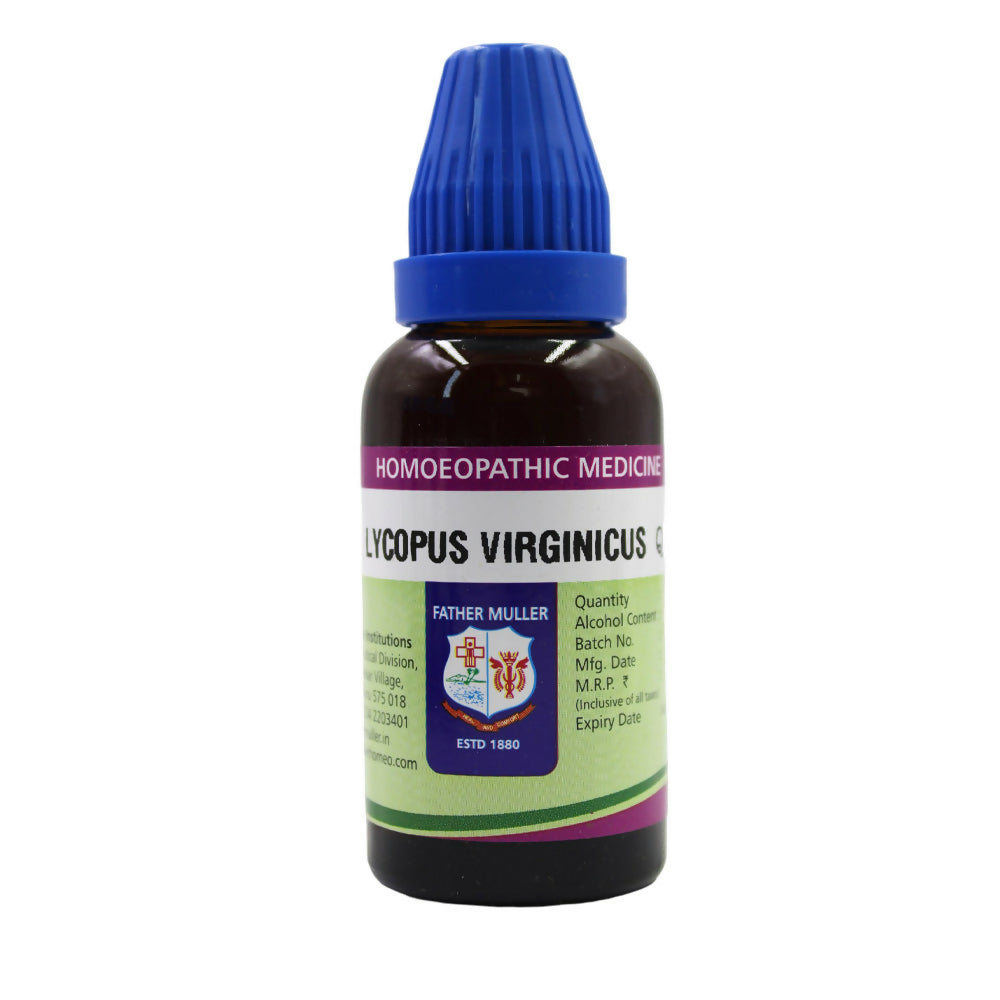 Father Muller Lycopus Virginicus Mother Tincture Q | Grocsy