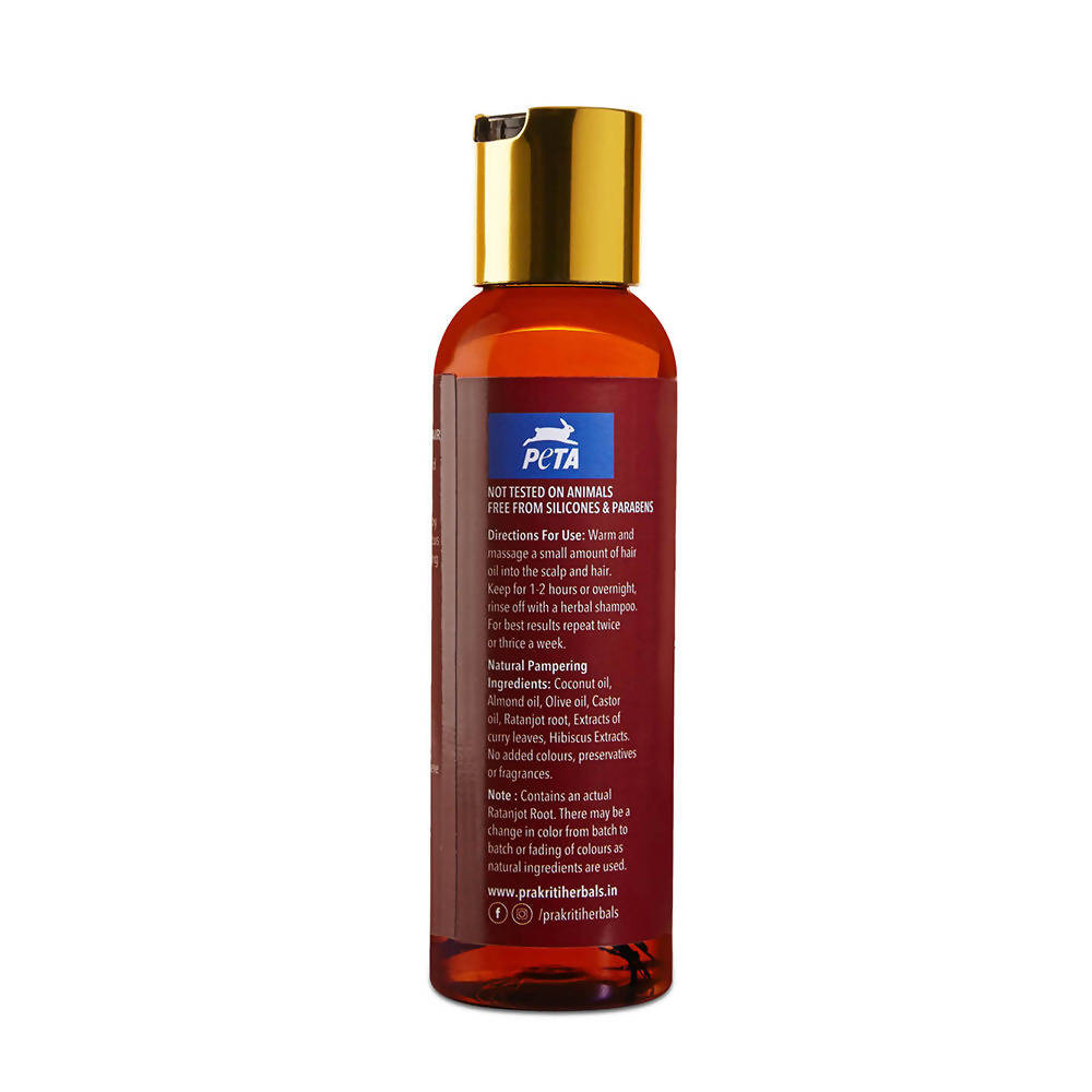 Prakriti Herbals Hairfall Control Ratanjot Curry Leaf Hair Oil | Grocsy