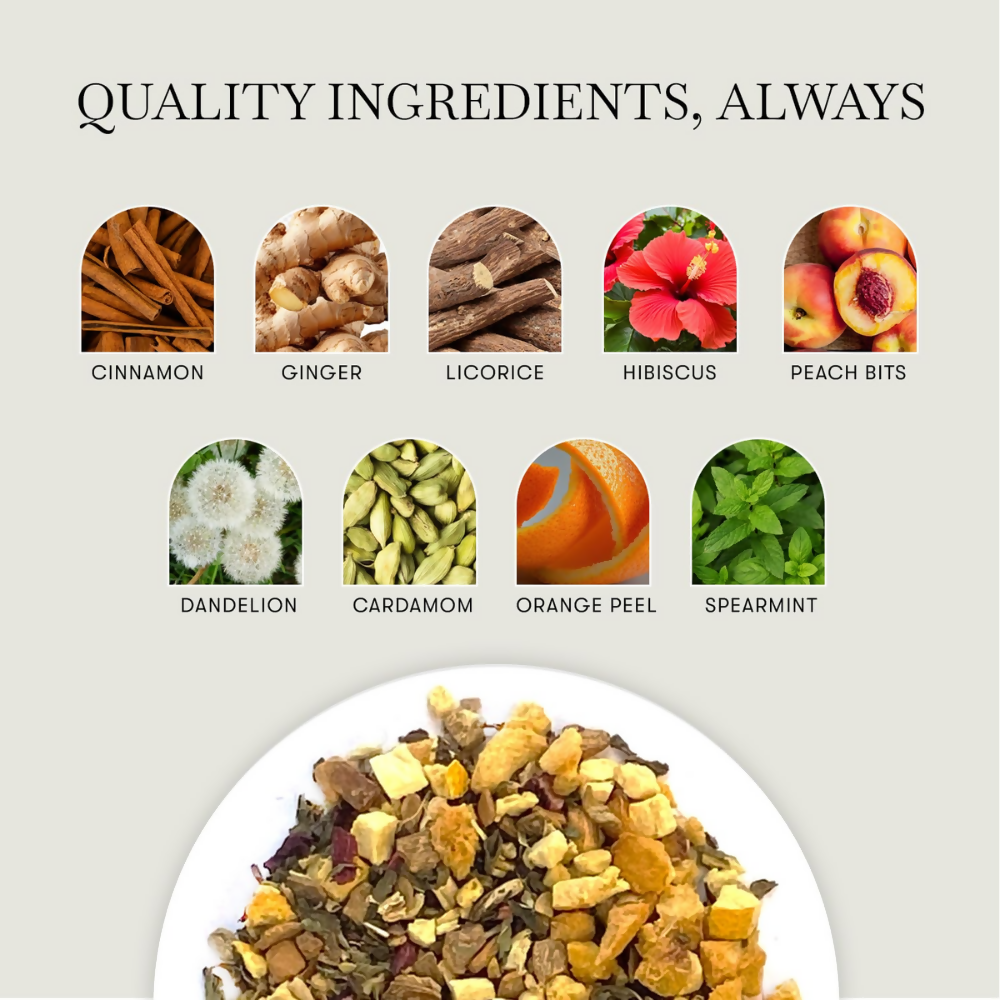 Luxmi Estates Peach Mint Herbal Infusion | Grocsy