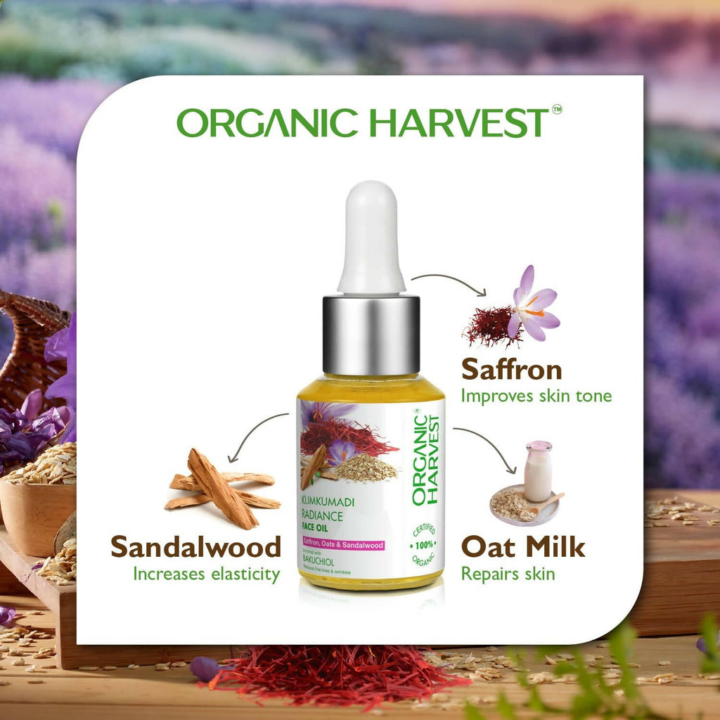 Organic Harvest Kumkumadi Radiance Face Oil | Grocsy