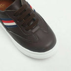 Tiny Bugs Boys Lace Up Casual Sheos - Dark Brown | Grocsy