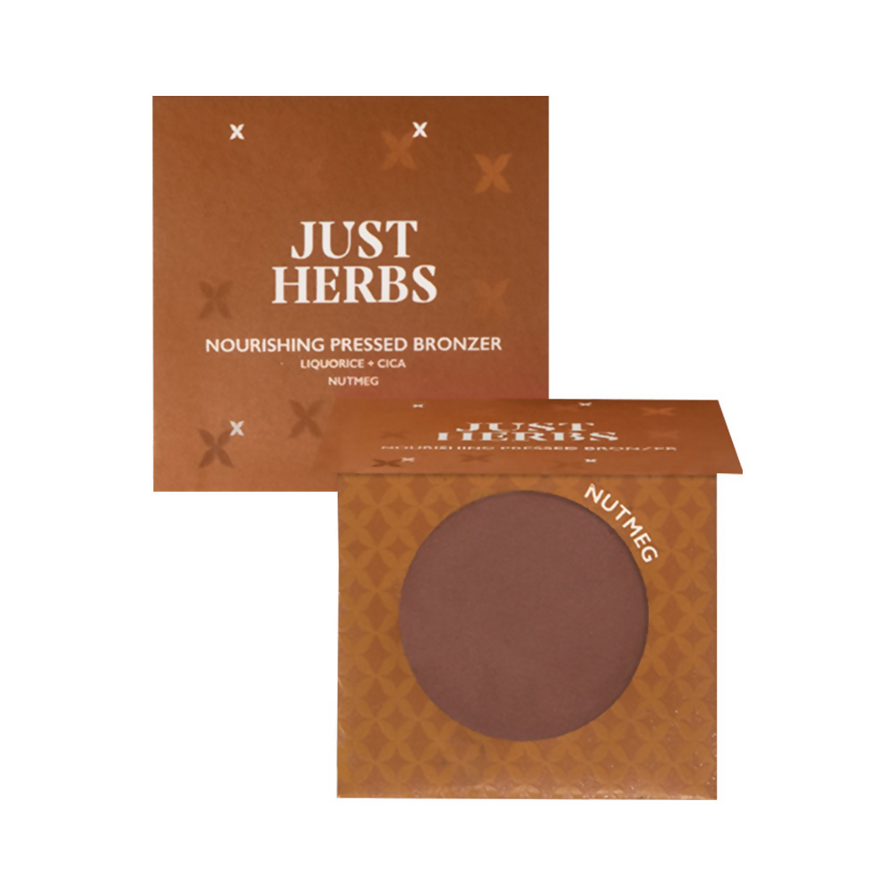 Just Herbs Nourishing Pressed Bronzer - Nutmeg | Grocsy