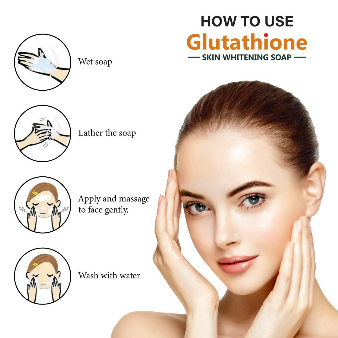 LA Organo Glutathione Papaya Skin Whitening Soap | Grocsy