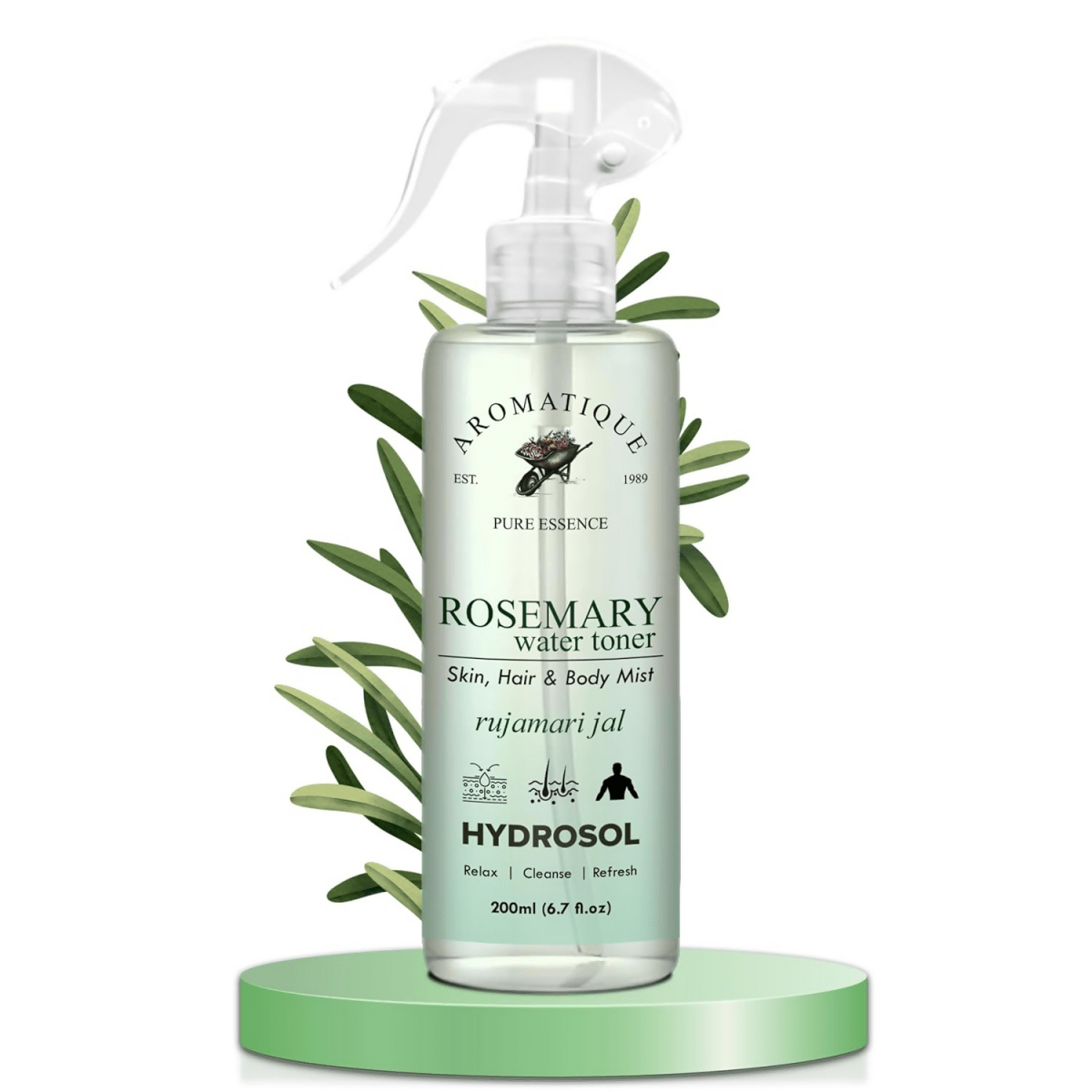 Aromatique Rosemary Water, Rose Mary Water for Hair, Rosemary Hair Mist, Strengthens Hair | Grocsy