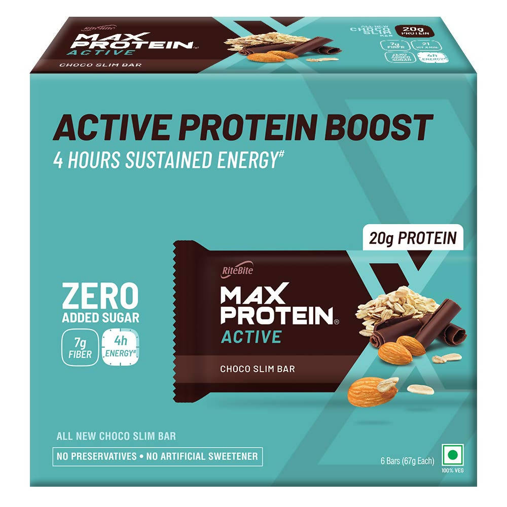 RiteBite Max Protein Active Choco Slim Bar | Grocsy