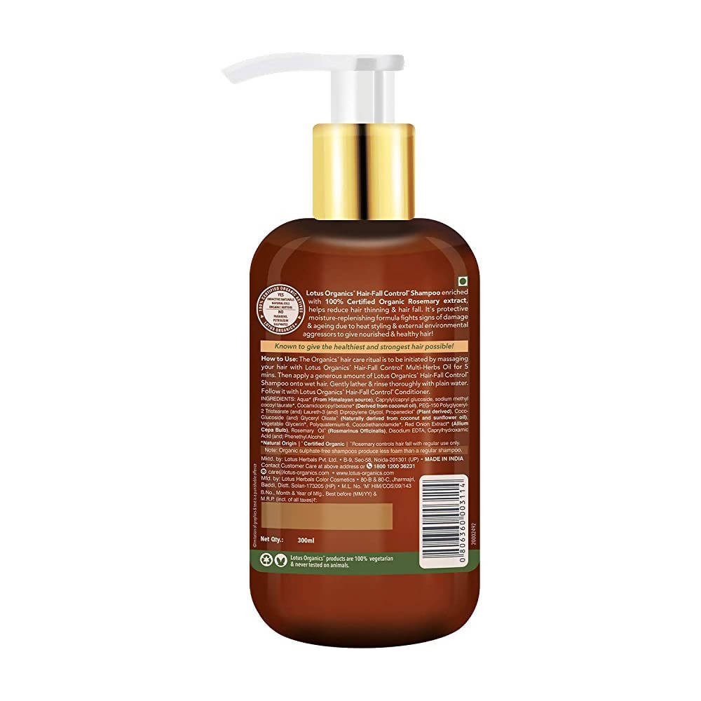 Lotus Organics+ Hair Fall Control Shampoo | Grocsy