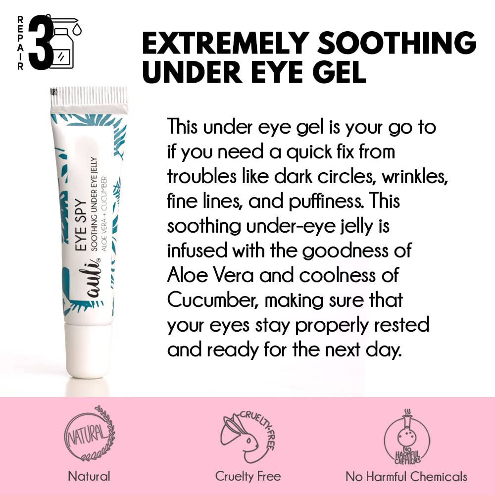 Auli Eye Spy Cucumber + Aloe Vera Soothing Under Eye Gel | Grocsy