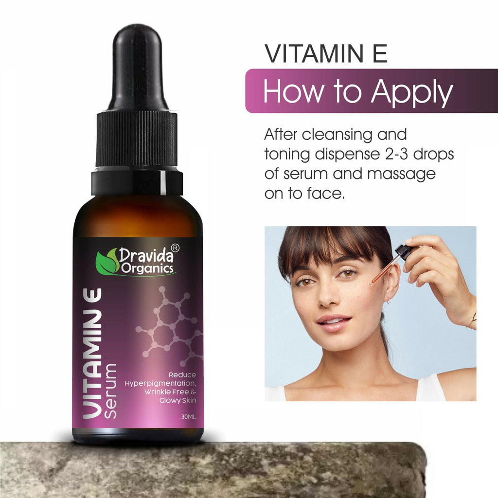 Dravida Organics Vitamin E Face Serum | Grocsy