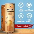 Healthy Master Roasted Oats Khakhra – Coin-Sized Crackers | Grocsy