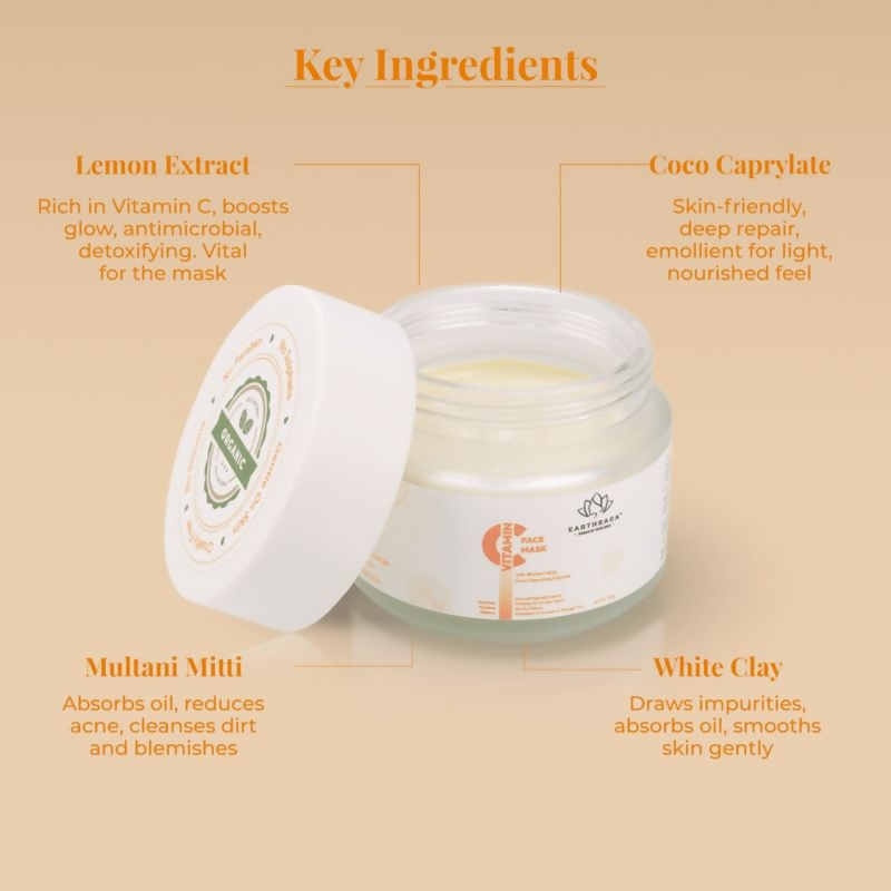 Earthraga Vitamin C Face Mask | Grocsy
