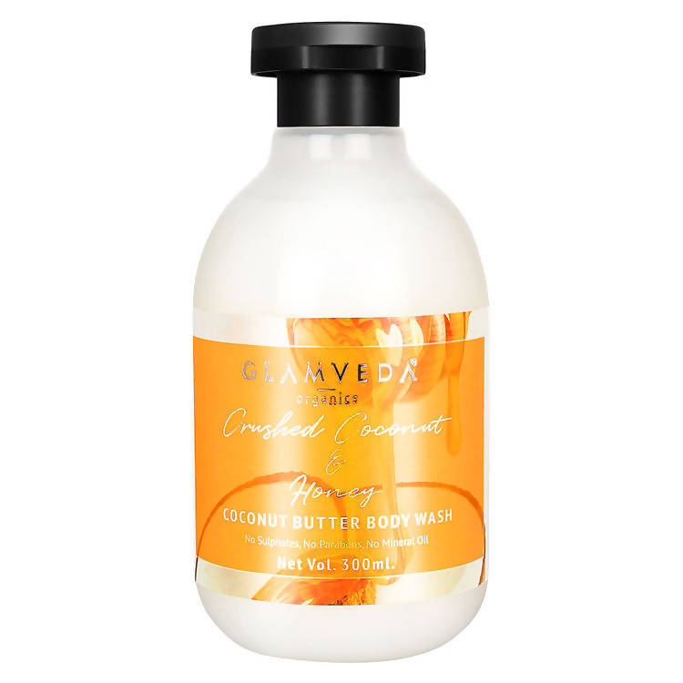 Glamveda Crushed Coconut & Honey Body Wash | Grocsy
