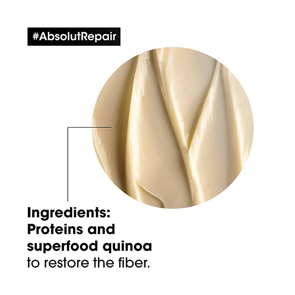 L'Oreal Paris Absolut Repair Hair Mask With Protein & Gold Quinoa | Grocsy