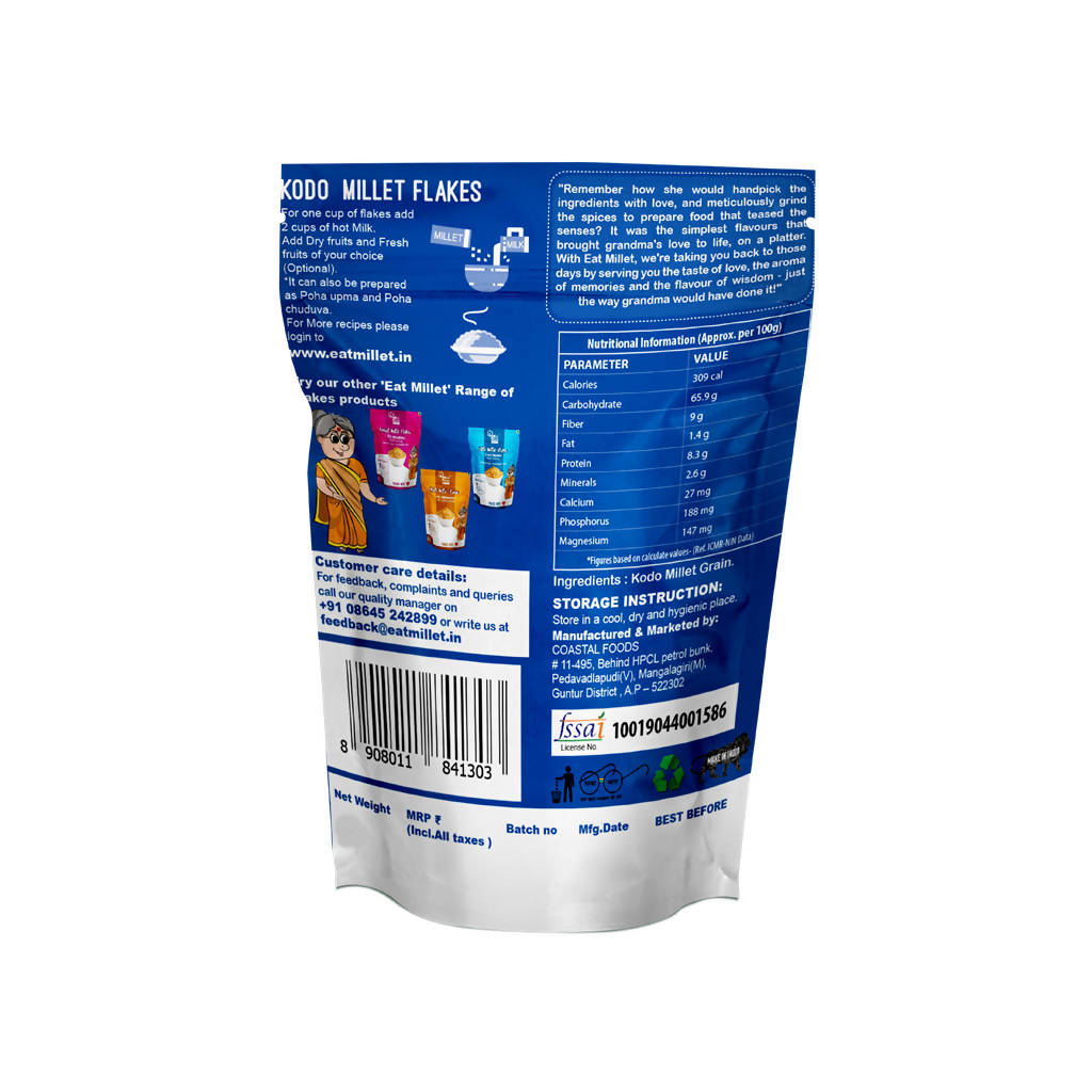 Eat Millet Kodo Millet Flakes | Grocsy